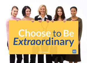 Choose to be Extraordinary - Individual Success Banner (3'x6')