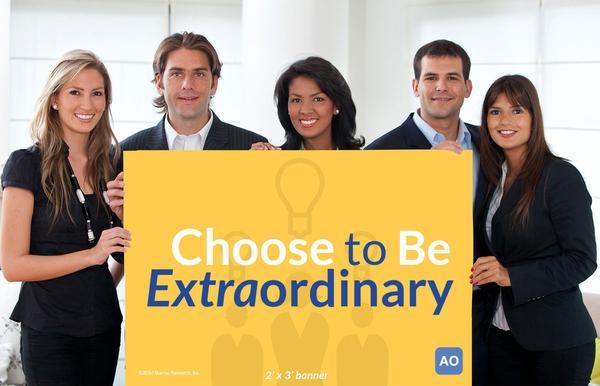 Choose to be Extraordinary - Individual Success Banner (2'x3')
